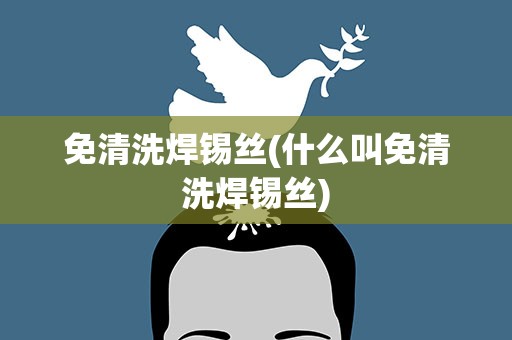免清洗焊锡丝(什么叫免清洗焊锡丝)