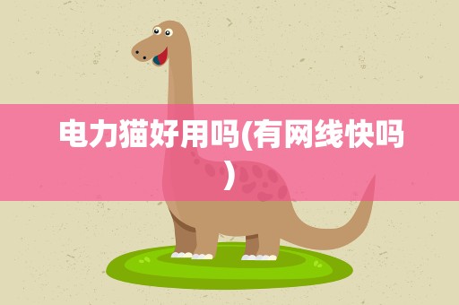 电力猫好用吗(有网线快吗)