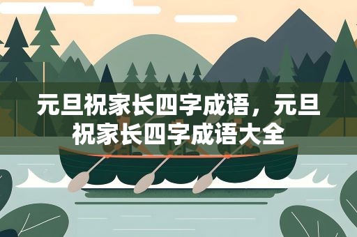 元旦祝家长四字成语，元旦祝家长四字成语大全