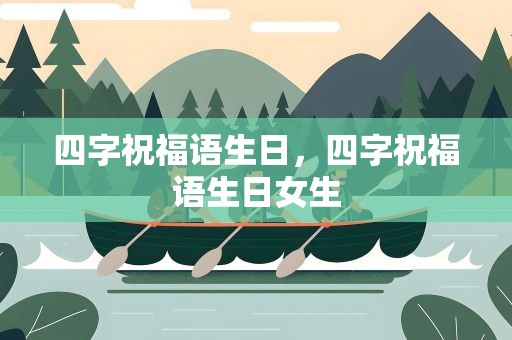 四字祝福语生日，四字祝福语生日女生