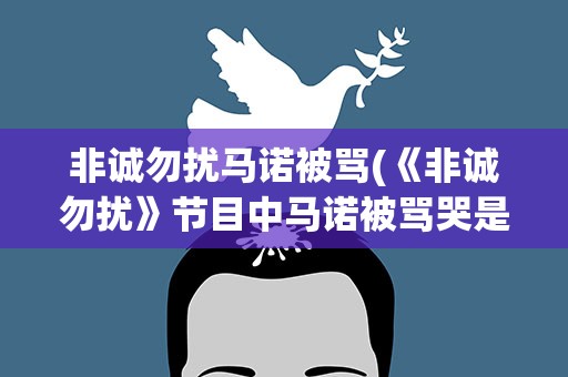 非诚勿扰马诺被骂(《非诚勿扰》节目中马诺被骂哭是第几期)