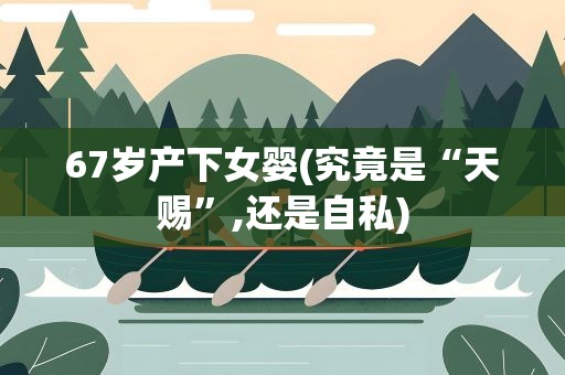 67岁产下女婴(究竟是“天赐”,还是自私)