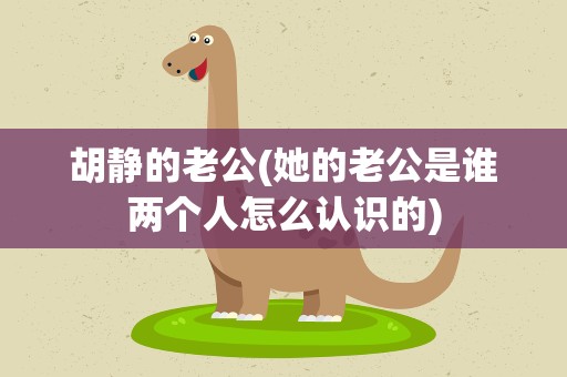 胡静的老公(她的老公是谁两个人怎么认识的)