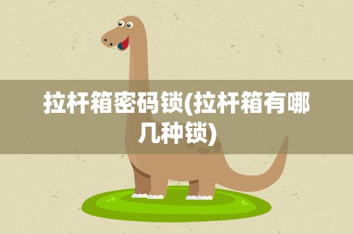 拉杆箱密码锁(拉杆箱有哪几种锁)