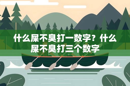 什么屎不臭打一数字？什么屎不臭打三个数字