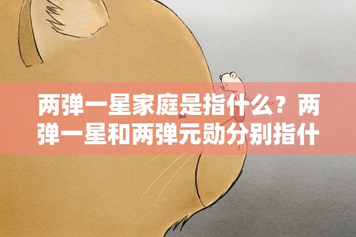 两弹一星家庭是指什么？两弹一星和两弹元勋分别指什么