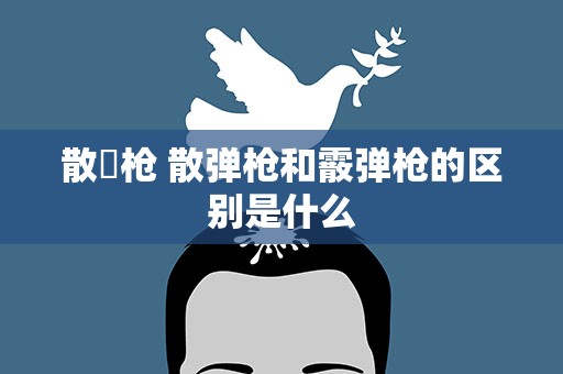 散弾枪 散弹枪和霰弹枪的区别是什么