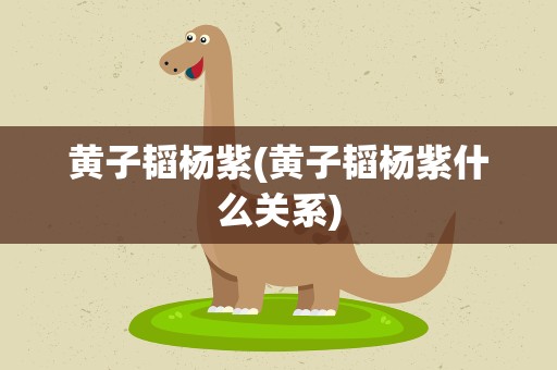 黄子韬杨紫(黄子韬杨紫什么关系)
