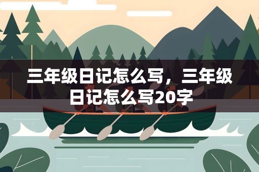 三年级日记怎么写，三年级日记怎么写20字