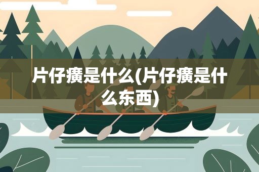 片仔癀是什么(片仔癀是什么东西)