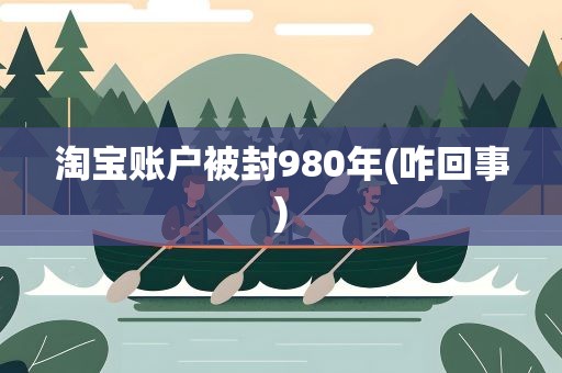 淘宝账户被封980年(咋回事)