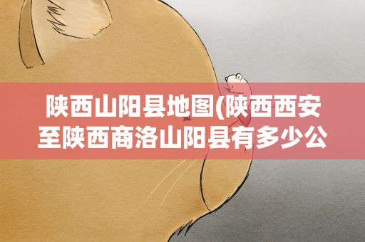 陕西山阳县地图(陕西西安至陕西商洛山阳县有多少公里路)
