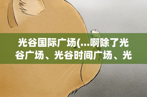 光谷国际广场(...啊除了光谷广场、光谷时间广场、光谷国际广场外)