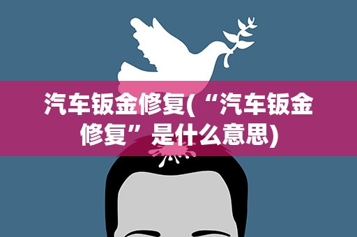 汽车钣金修复(“汽车钣金修复”是什么意思)
