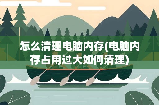 怎么清理电脑内存(电脑内存占用过大如何清理)