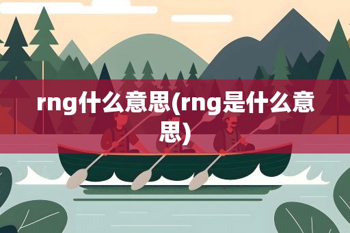 rng什么意思(rng是什么意思)