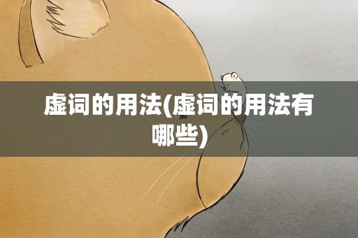 虚词的用法(虚词的用法有哪些)