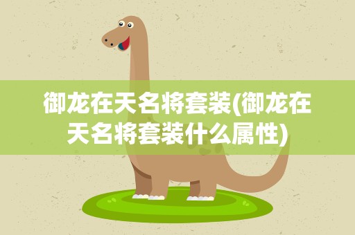 御龙在天名将套装(御龙在天名将套装什么属性)
