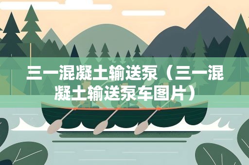 三一混凝土输送泵（三一混凝土输送泵车图片）