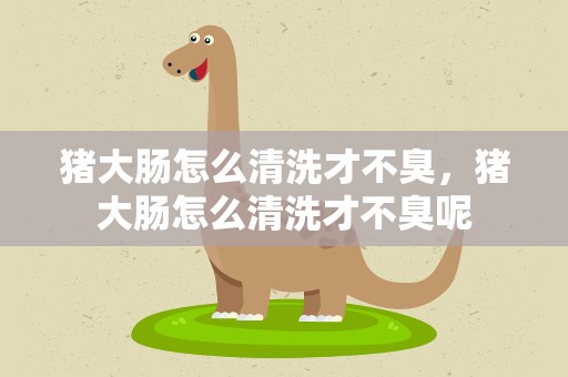 猪大肠怎么清洗才不臭，猪大肠怎么清洗才不臭呢