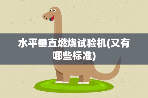 水平垂直燃烧试验机(又有哪些标准)
