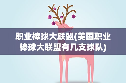 职业棒球大联盟(美国职业棒球大联盟有几支球队)