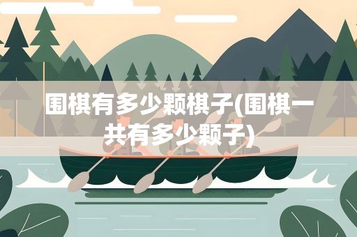 围棋有多少颗棋子(围棋一共有多少颗子)