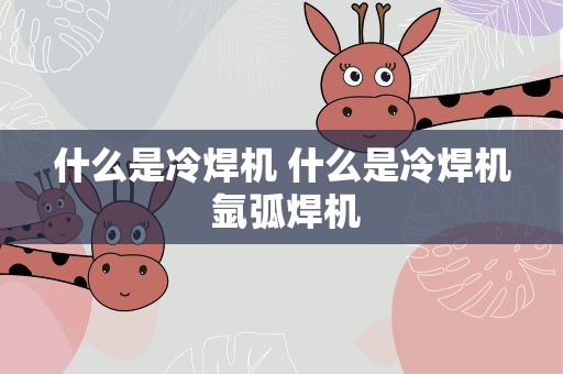 什么是冷焊机 什么是冷焊机 氩弧焊机