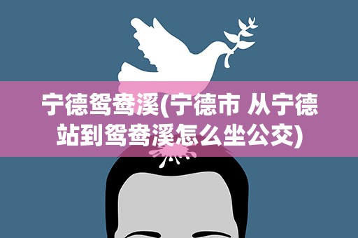 宁德鸳鸯溪(宁德市 从宁德站到鸳鸯溪怎么坐公交)