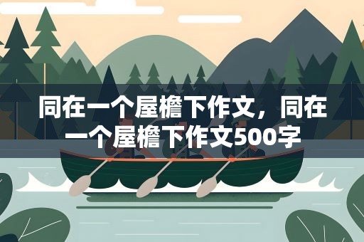 同在一个屋檐下作文，同在一个屋檐下作文500字