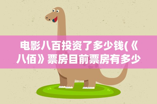 电影八百投资了多少钱(《八佰》票房目前票房有多少了)