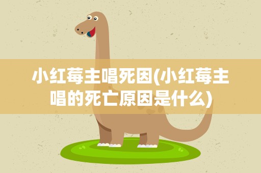 小红莓主唱死因(小红莓主唱的死亡原因是什么)
