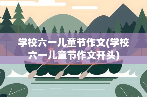 学校六一儿童节作文(学校六一儿童节作文开头)
