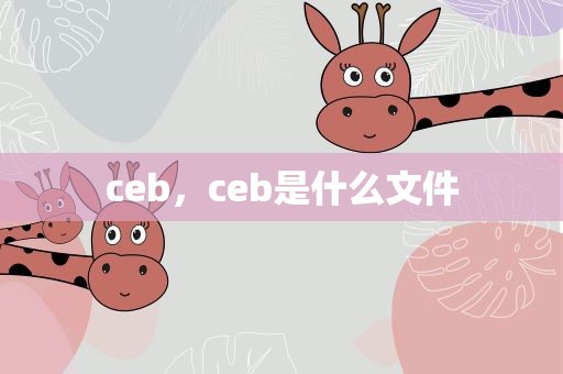 ceb，ceb是什么文件