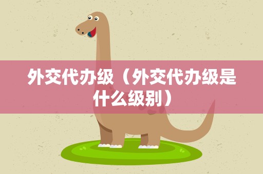 外交代办级（外交代办级是什么级别）