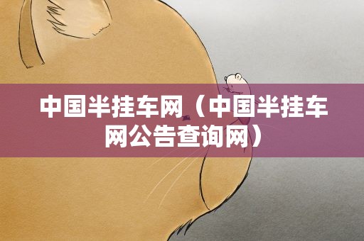中国半挂车网（中国半挂车网公告查询网）