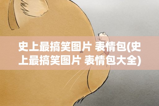 史上最搞笑图片 表情包(史上最搞笑图片 表情包大全)