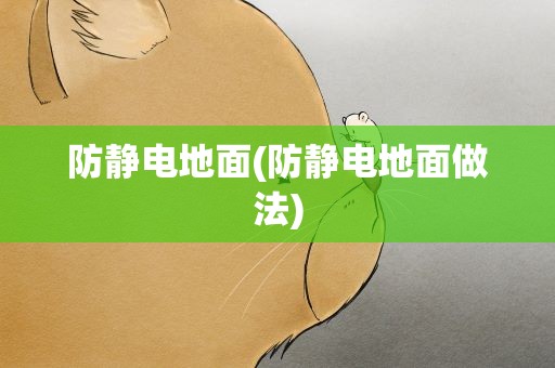 防静电地面(防静电地面做法)