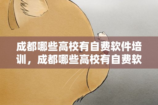 成都哪些高校有自费软件培训，成都哪些高校有自费软件培训班