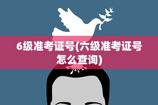 6级准考证号(六级准考证号怎么查询)