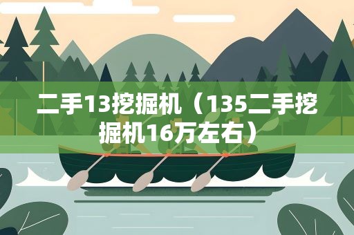 二手13挖掘机（135二手挖掘机16万左右）