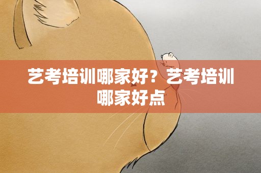 艺考培训哪家好？艺考培训哪家好点