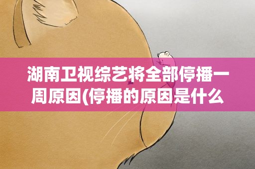 湖南卫视综艺将全部停播一周原因(停播的原因是什么)
