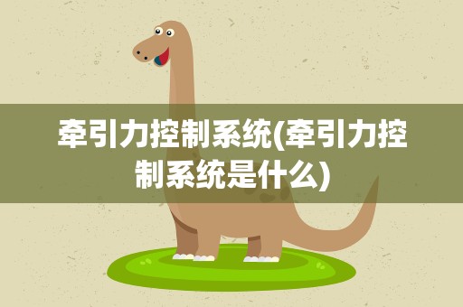 牵引力控制系统(牵引力控制系统是什么)