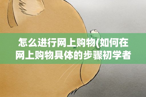 怎么进行网上购物(如何在网上购物具体的步骤初学者)