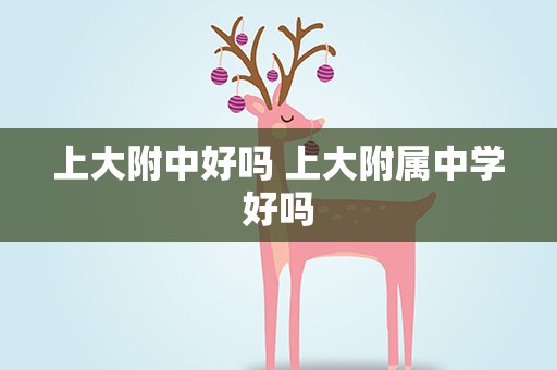 上大附中好吗 上大附属中学好吗
