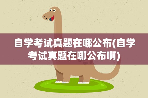 自学考试真题在哪公布(自学考试真题在哪公布啊)