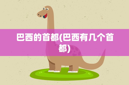 巴西的首都(巴西有几个首都)