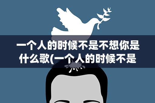 一个人的时候不是不想你是什么歌(一个人的时候不是不想你是什么歌曲)