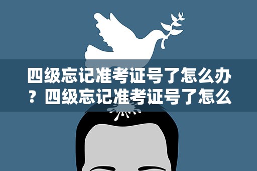 四级忘记准考证号了怎么办？四级忘记准考证号了怎么办啊